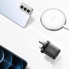 slomart Ugreen omrežni polnilec UK (UK) usb-a qc3.0 18w črn (cd122)