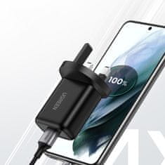 slomart Ugreen omrežni polnilec UK (UK) usb-a qc3.0 18w črn (cd122)