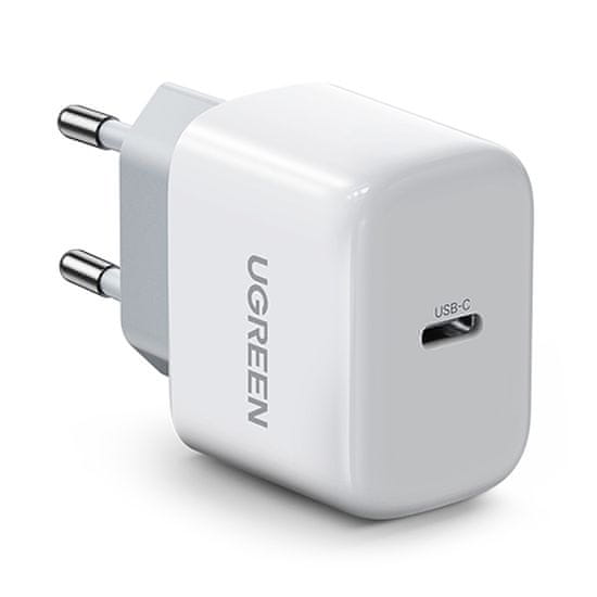 slomart ugreen majhen hitri polnilec usb-c pd 20W bela (cd241)