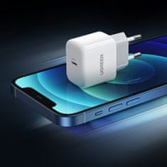 slomart ugreen majhen hitri polnilec usb-c pd 20W bela (cd241)