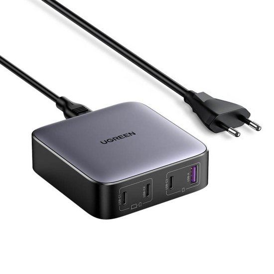 slomart ugreen nexode hitri namizni polnilec 3xusb-c / 1xusb-a 100w siva (cd328)