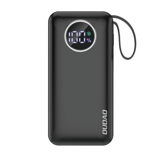 shumee Powerbank 10000mAh USB-A USB-C s kablom iPhone Lightning in USB-C, črna