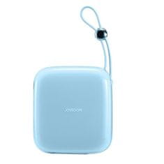 slomart joyroom powerbank 10000mah jelly series 22,5W z integriranim kablom USB c modra (jr-l002)