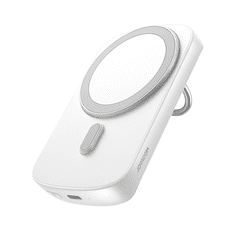 shumee Powerbank z obročnim indukcijskim polnilnikom s stojalom do 6000mAh 20W bel