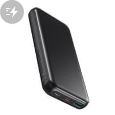 Choetech Lahka Powerbank 10000mAh 18W QC PD USB / USB-C - črna