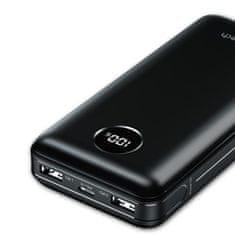 Choetech Lahka powerbank 20000mAh PD 45W 2x USB 1x USB-C - črna
