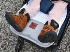 Pepi Dvostranski vložek za otroški voziček Lovely Bird z žametom cappucino - WW-1-LOB-VC