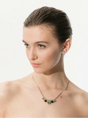 Preciosa Elegantna pozlačena ogrlica Santorini s češkim kristalom 2287Y70