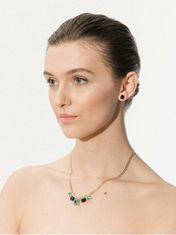 Preciosa Elegantna pozlačena ogrlica Santorini s češkim kristalom 2287Y70