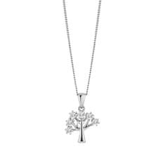 Preciosa Srebrna ogrlica Drevo življenja s kubičnim cirkonijem 5376 00