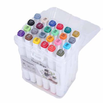 Dvostranski markerji - set v plastični škatli po 24 kos