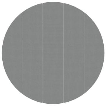 Vidaxl Podloga za bazen svetlo siva Ø550 cm poliestrski geotekstil
