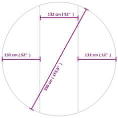 Vidaxl Podloga za bazen svetlo siva Ø396 cm poliestrski geotekstil