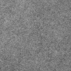 Vidaxl Podloga za bazen svetlo siva 420x220 cm poliestrski geotekstil