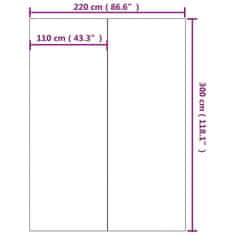 Vidaxl Podloga za bazen svetlo siva 300x220 cm poliestrski geotekstil