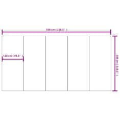 Vidaxl Podloga za bazen svetlo siva 550x280 cm poliestrski geotekstil