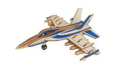 Woodcraft Lesena 3D sestavljanka F18 Fighter Plane
