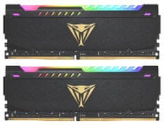 Patriot Viper Steel RGB 32GB DDR4 3200MHz / DIMM / CL16 / 1,35V / toplotni ščit / KIT 2x 16GB