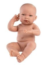 Llorens 84302 NEW BORN DOLL - realistična dojenčkova lutka z vinilnim telesom - 43 cm