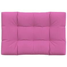 Vidaxl Blazina za kavč iz palet roza 120x80x12 cm blago