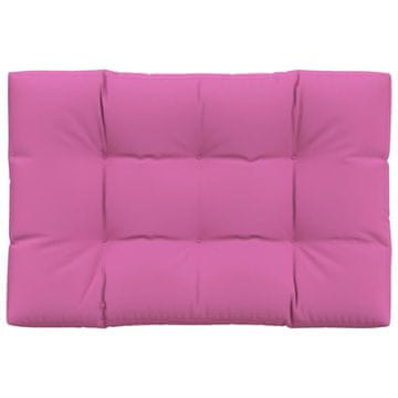 Vidaxl Blazina za kavč iz palet roza 120x80x12 cm blago