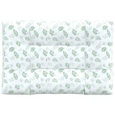 Vidaxl Blazina za kavč iz palet vzorec listja 120x80x12 cm blago