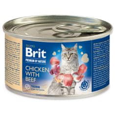 Brit Konzerva BRIT Premium by Nature Chicken with Beef 200 g
