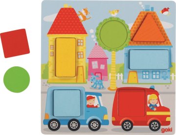 Goki Vstavna igra z bloki Geometrijske oblike