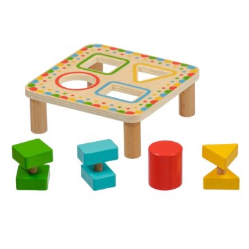 Lucy &amp; Leo 169 Razvrščanje geometrijskih oblik - lesena sestavljanka 5 kosov