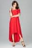 Ženska večerna obleka Lin K485 rdeča M