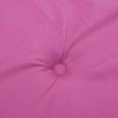 Greatstore Blazine za vrtne stole 6 kosov roza 50x50x3 cm tkanina