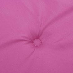 Vidaxl Blazine za vrtne stole 6 kosov roza 50x50x4 cm tkanina