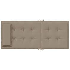 Vidaxl Blazine za stole 4 kosi taupe oxford tkanina