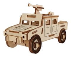 Woodcraft Lesena 3D sestavljanka Vojaško bojno vozilo