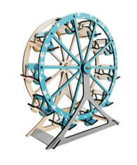 Woodcraft Lesena 3D sestavljanka Ferris Wheel Turquoise
