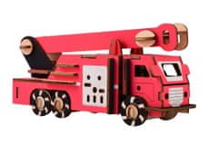 Woodcraft Lesena 3D sestavljanka Gasilski tovornjak