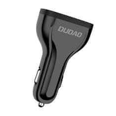 DUDAO Avtomobilski polnilec Dudao R7S 3x USB, QC 3.0, 18 W (črn)