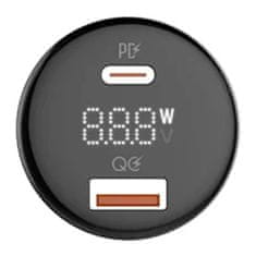 LDNIO avtomobilski polnilec ldnio c101, usb + usb-c, 100 W + kabel usb za lightning (črn)
