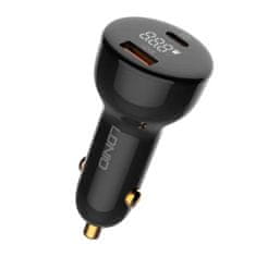 LDNIO avtomobilski polnilec ldnio c101, usb + usb-c, 100 W + kabel usb za usb-c (črn)