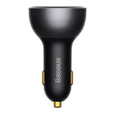 BASEUS Baseus Superme USB avtopolnilec, USB-C, 140 W (črn)