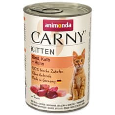 Animonda Konzerva Carny Kitten hovězí + telecí + kuřecí 400 g