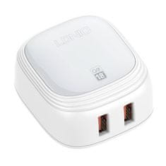 LDNIO A2512Q 2USB 18W omrežni polnilnik + kabel Lightning