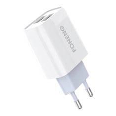 Foneng EU30 omrežni polnilnik, 2x USB + USB Micro kabel