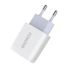 Foneng 2xUSB EU30 omrežni polnilnik + kabel USB tipa C