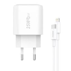 Foneng EU40 omrežni polnilnik + kabel Type-C z Lightning 25W