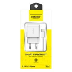 Foneng omrežni polnilnik k210, 1xusb + lightning usb kabel