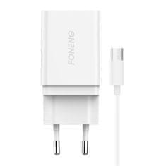 Foneng K300 omrežni polnilnik, 1x USB 3A + USB M icro kabel