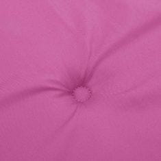 Greatstore Blazine za vrtne stole 2 kosa roza 50x50x3 cm tkanina