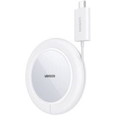Ugreen CD245 MagSafe brezžični polnilnik USB-C 15W, bela