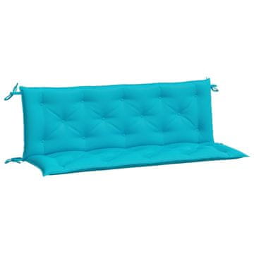 Vidaxl Blazina za vrtno klop 2 kosa turkizna 150x50x7 cm blago